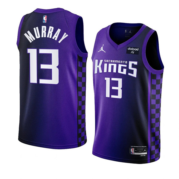 Men's Sacramento Kings #13 Keegan Murray Purple 2023/24 Statement Edition Swingman Stitched Basketball Jersey